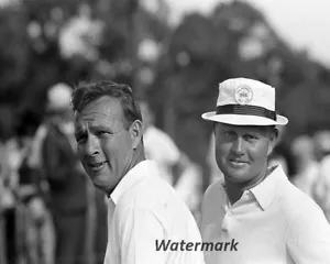 1966 Arnold Palmer & Jack  Nicklaus Black & White  8 X 10 Photo Picture - Picture 1 of 1