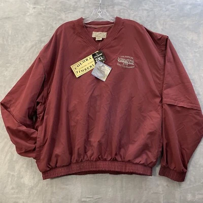 Colorado Timberline Golf Jacket Mens 2XL 56x27 Red Zip Off Sleeves Windbreaker - Image 1 of 4