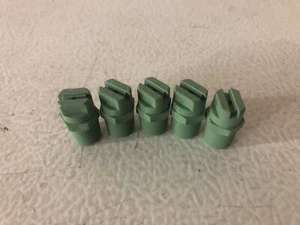 5 pcs Green Lurmark V-Jet Spray Nozzle #08E40 1/4" PVDF-New-100% to Charity - Picture 1 of 3