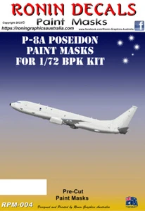 1/72 Ronin Decals Boeing P-8A Poseidon Paint Masks for BPK Kit - Picture 1 of 3