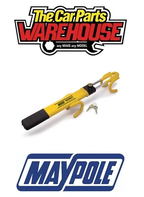 Nuevo Maypole MP9042 Doble Gancho/Doble Barra Bloqueo Volante Coche Furgoneta Cámper