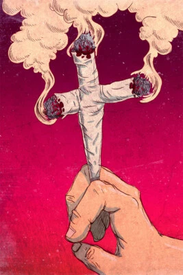 Arte de pared con impresión de pintura temática de marihuana Stoned Again decoración del hogar - PÓSTER 20x30 Foto 1 de 3