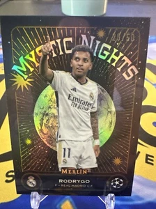 23-24 Topps Merlin RODRYGO Mystic Nights Gold /50 REAL MADRID C.F. - Picture 1 of 17
