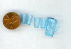 Miniature Dollhouse Chrysnbon Pitcher and 4 glasses / Blue