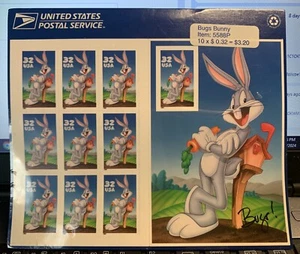 Bugs Bunny 1997 32 Cent Full Sheet of 10 5588p , Mint SEALED CB1 - Picture 1 of 5