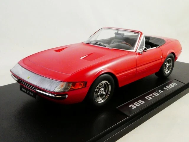 1 18 Kk-scale Ferrari 365 Gtb/4 Daytona Convertible 1.series 1969 Red