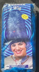 Halloween Blue Beehive Wig 15” Snug Fit Marge Simpson Style Hair Costume Cosplay - Picture 1 of 5