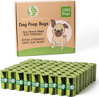Poop Bags For Dog Waste, 1080 Doggy Waste Bags Extra Thick Strong 100% Leak-Proo