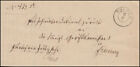 Preu&#223;en Faltbrief ESLOHE 6.6.1854: Zustellungsurkunde mit Siegel vom Postboten
