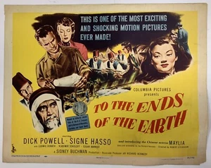 Póster original de la película To The Ends of the Earth 1947 Dick Powell YeOldePoster - Imagen 1 de 12