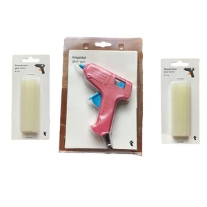 Pistola Rosa Per Colla A Caldo + 2 Confezioni Colla Sticks NUOVO SIGILLATO - Foto 1 di 6