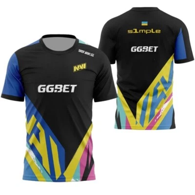 NaVi S1mple E-Sports Trikot Natus Vincere Jersey Team Shirt Gamer Fanwear CS GO