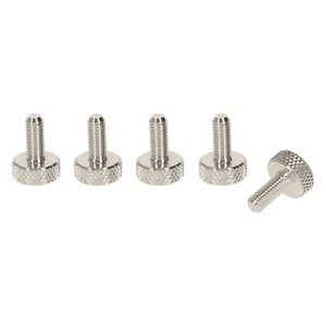 PrecisionGeek - M6 x 10mm Flat Knurled Thumb Screws (Set of 5) - Aluminium - Picture 1 of 1