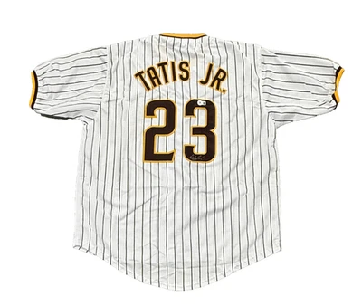 San Diego Fernando Tatis Jr. Signed Custom Jersey Autographed Beckett Witness - Image 1 of 4