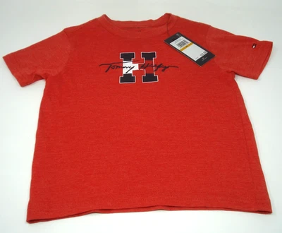 Tommy Hilfiger Niños Camiseta Roja Talla 3T NUEVA Foto 1 de 4