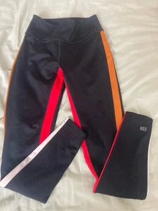 Split 59 Leggings schwarz Farbe mehrfarbig Seitenstreifen Damen Größe XS - Bild 1 von 7