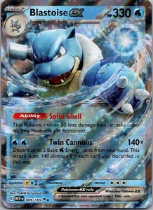 Blastoise ex - Double Rare SV: Scarlet & Violet 151 009/165 NM - Picture 1 of 2