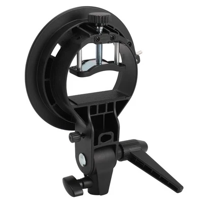 Camera Flash Bracket Holder For Bowens Mount Plastic Metal Round Head Camera - Image 1 of 4