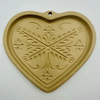 Vtg 2000 Pampered Chef ANNIVERSARY HEART Mold Press Cookie Candy USA - Image 1 of 2