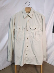 Herren Rohan Hemd Trailblazer Durasoft Suntech beige Langarm Druckknopf hergestellt in Großbritannien S - Bild 1 von 9
