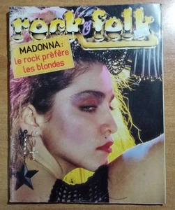 ROCK & FOLK 222/1985 MADONNA STYLE COUNCIL IGGY BRYAN FERRY & JERRY HALL POSTER - Picture 1 of 1