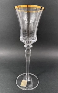 MIKASA Jamestown Gold Trim Crystal Wine Glass - Made in Slovenia - Picture 1 of 5