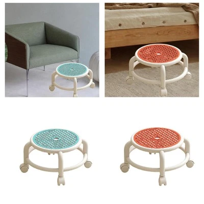 Low Rolling Stool Comfortable Multiuse 360° Rotating for Salons Office SPA - Image 1 of 2