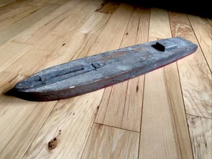 KEYSTONE B-8 U.S. BATTLESHIP 1930s LARGE WOODEN TOY BOAT RARE. Project Piece - Picture 1 of 9