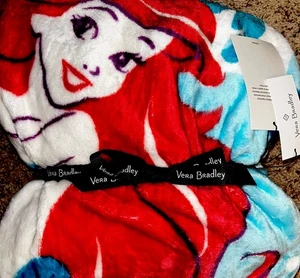 Vera Bradley Disney Ariel The Little Mermaid Plush Throw Fleece Blanket NWT - Picture 1 of 1