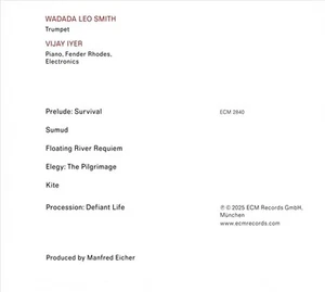 VIJAY IYER / WADADA LEO SMITH DEFIANT LIFE NEW CD - Picture 1 of 1