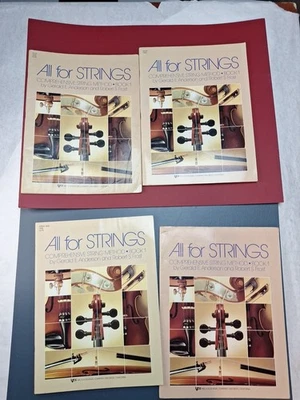Lot 4 All for Strings Comprehensive Method Book 1 w Violin Viola Cello Bass - Image 1 of 4