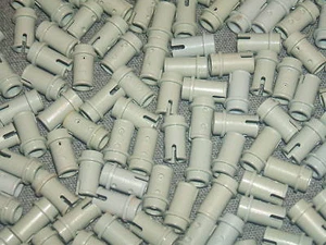 Technic Lego 25 x Small 1/2 Pin No 4274 Light Grey - Picture 1 of 1