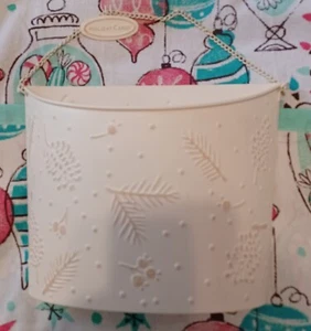 Holiday Card Holder By Hallmark Medal Chalk Paint Cream Christmas Farmhouse... - Picture 1 of 10