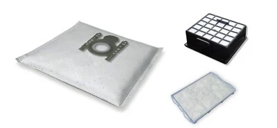 10 Staubsaugerbeutel + Filter für Siemens VS06 synchropower VS06A111/12 HEPA