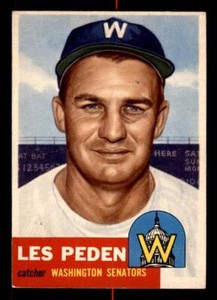1953 Topps #256 Les Peden - EX
