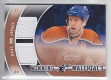 2011-12 UD SPX ALES HEMSKY JERSEY DUAL Winning Materials WW-AH Game Used Oilers 