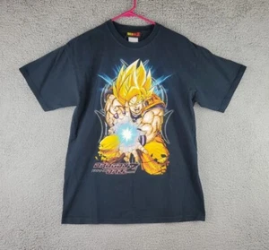 Vintage 2008 Dragon Ball Z Goku Super Saiyan T-Shirt Black MED Slight Fade - Picture 1 of 12