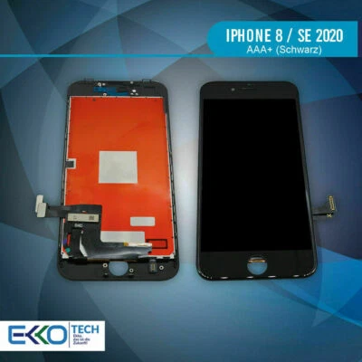 ✅ Display LCD für iPhone 8 / SE 2020 mit RETINA Glas Komplett Front Schwarz ✅  - Bild 1 von 4