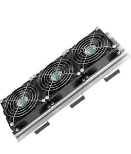 Triple Nidec Axial Fan Model A33097-16 12V fans Unit W mounting & 1445048-2 - Picture 1 of 16