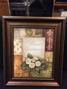 "Inspiradora imagen de decoración de arte de pared ""AMOR GENEROSAMENTE"" HERMOSA ANNIE LAPOINT! - Imagen 1 de 12