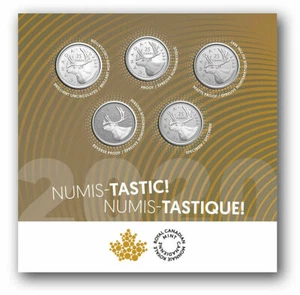 2020 Canada Numistastic 5 x 25 cent set - 5 different finishes - IN STOCK! - Picture 1 of 5
