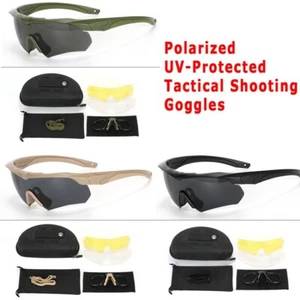 Tragbare praktische taktische Schießbrille zum Angeln Jagd Skifahren Radfahren - Bild 1 von 10