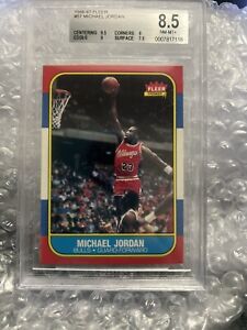 1986-87 Fleer Michael Jordan Rookie graded