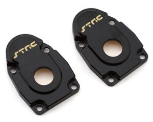 ST Racing Concepts Axial SCX10 III Brass Front Portal Drive Covers (Black) (2) - Picture 1 of 2