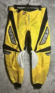 Fly Racing Style 805 Pants Size 32 Mens Yellow Black Motorcycle Riding - Picture 1 of 6