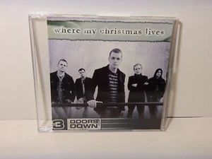 PROMO CD SINGLE  3 DOORS DOWN  "WHERE MY CHRISTMAS LIVES" - Picture 1 of 3