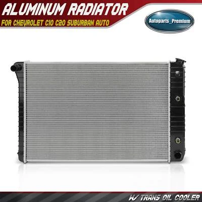 Radiator w/ Trans Oil Cooler for Chevrolet C10 C20 Suburban K30 Pickup Automatic - Image 1 of 4