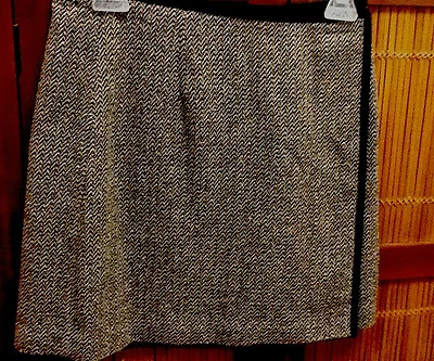 ANN TAYLOR PETITES 8P NUEVO CON ETIQUETAS BL/GRIS ENVOLTURA COMPLETAMENTE FORRADA MINI RECORTADA EN TERCIOPELO  Foto 1 de 4