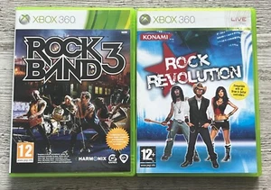 Rock Band 3 & Rock Revolution on Xbox 360 | 2 x Games - Picture 1 of 7