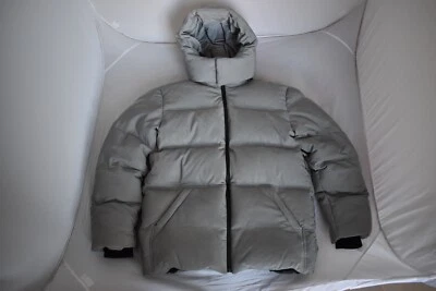 Alexander Wang x H&M 3M Plateado Plumón Acolchado Cremallera Chaqueta Abrigo Para Hombres Pequeño S Foto 1 de 4